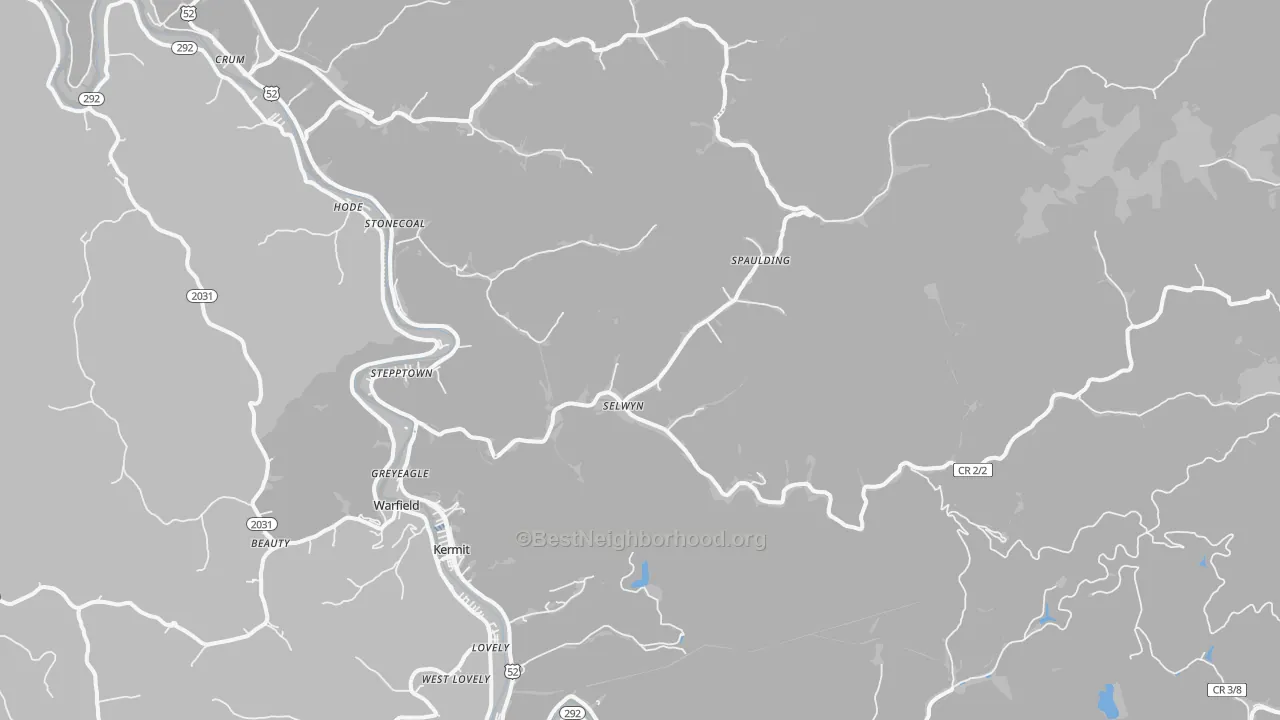 Transit Grade map of 25674, WV