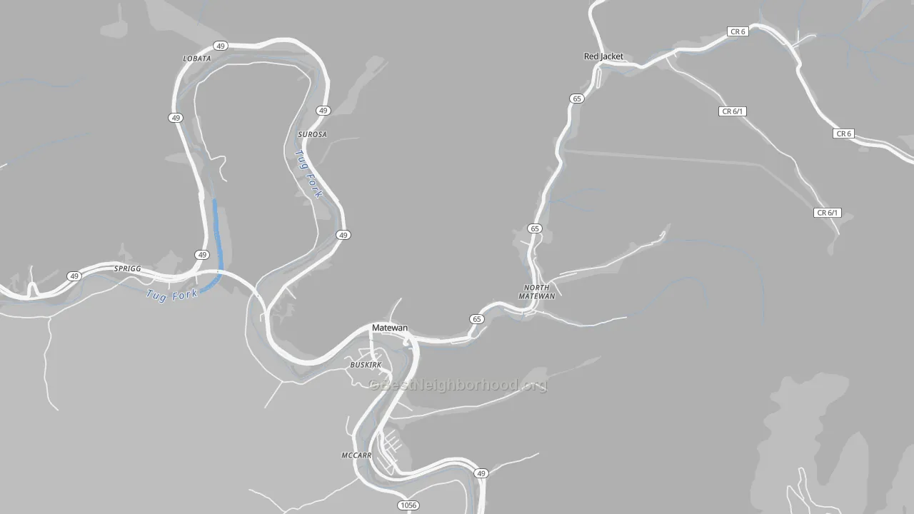 Transit Grade map of 25688, WV