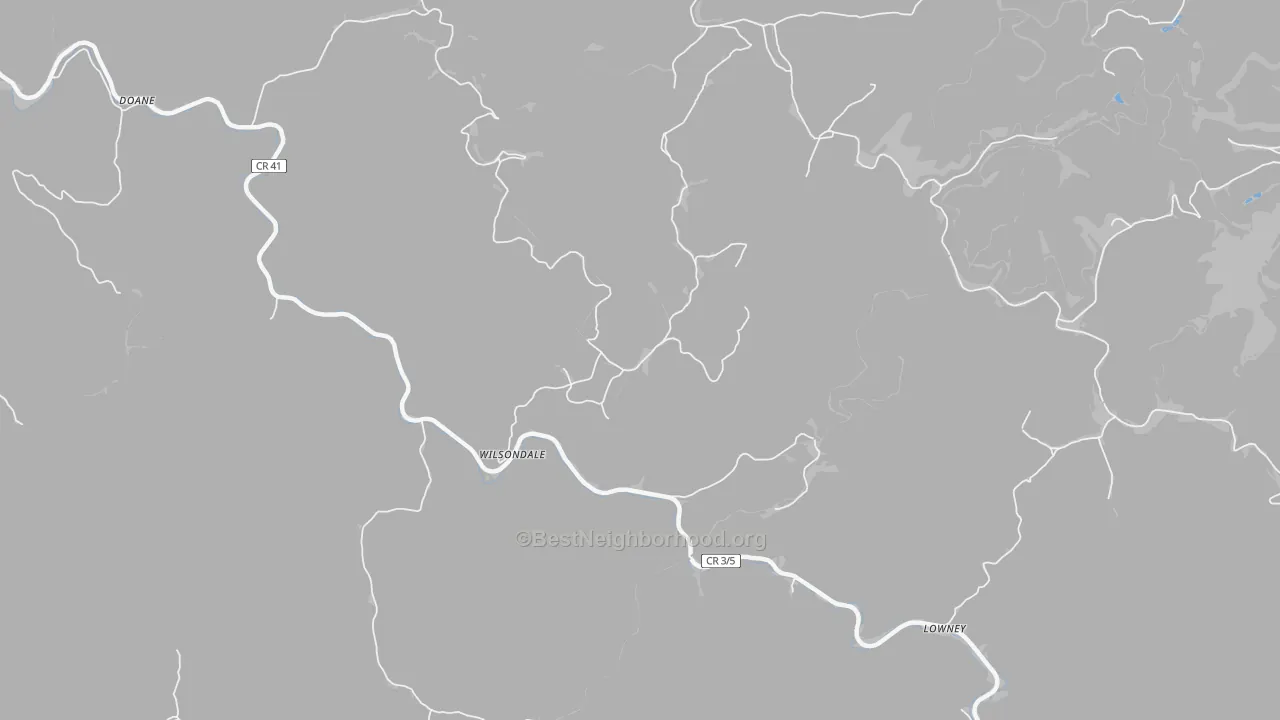Transit Grade map of 25699, WV