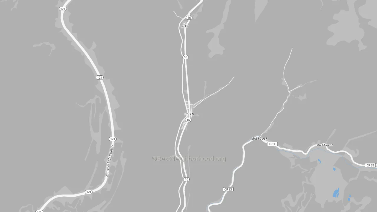 Transit Grade map of 25853, WV