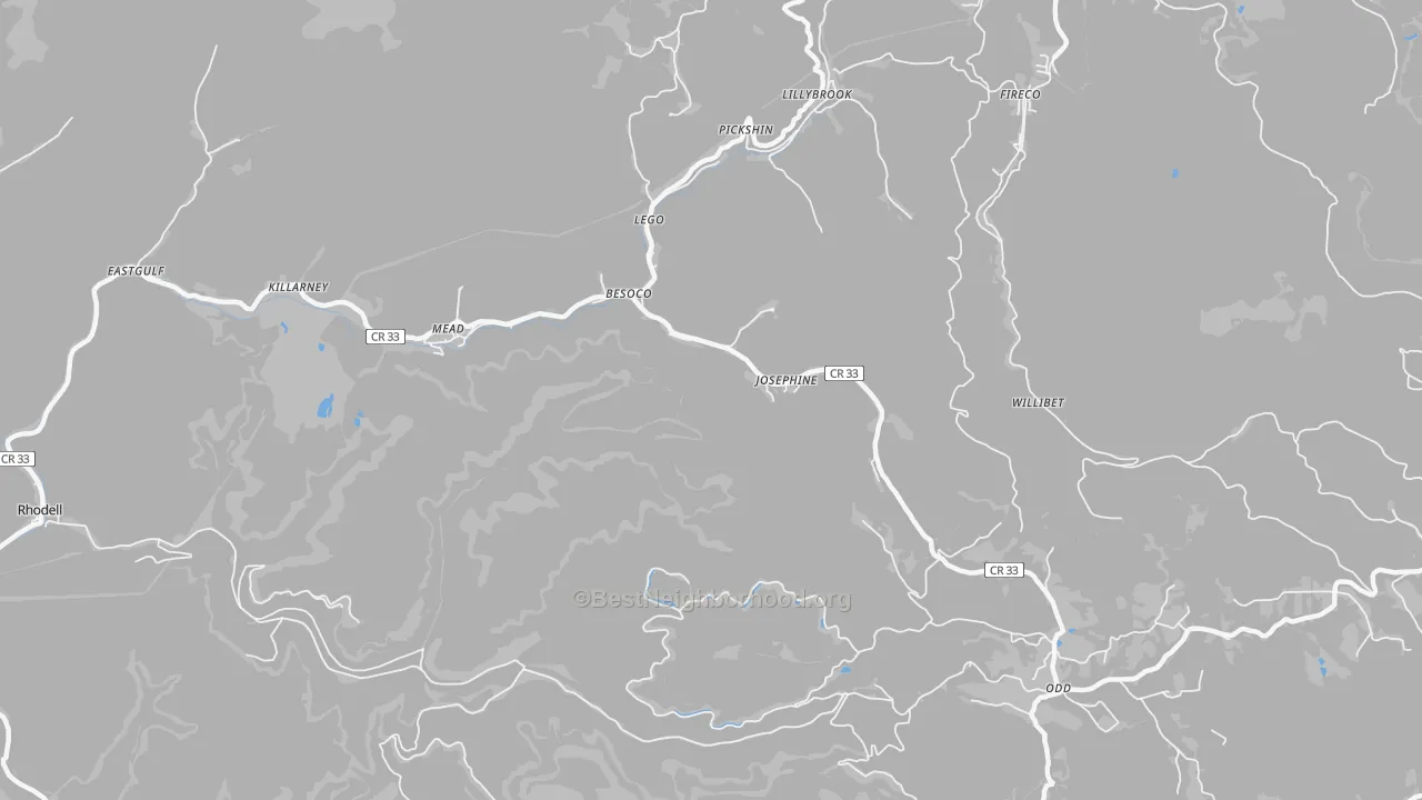 Transit Grade map of 25857, WV