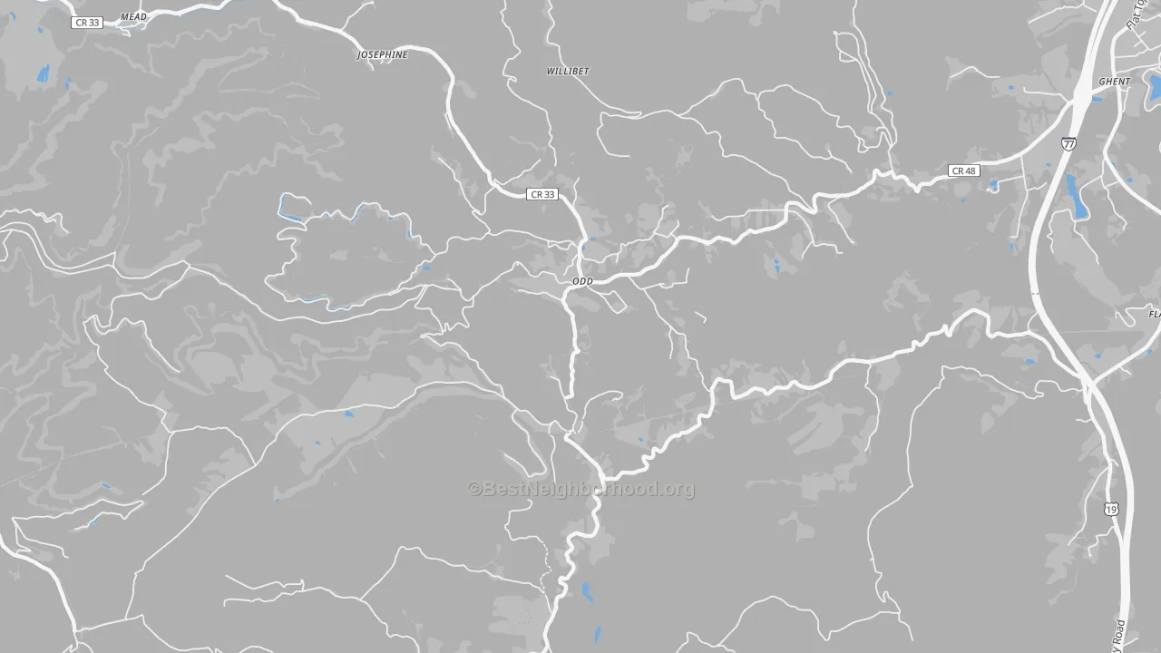 Transit Grade map of 25902, WV