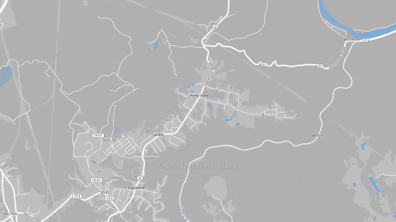 Transit Grade map of 25906, WV