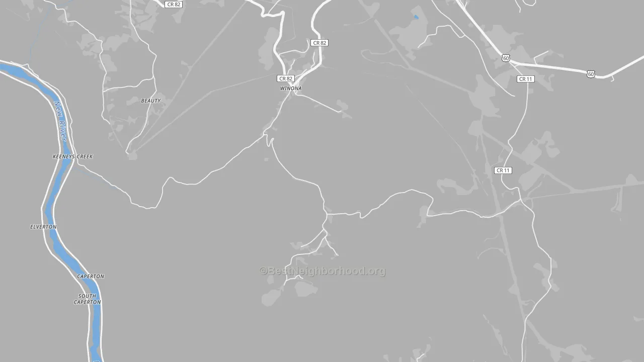 Transit Grade map of 25942, WV