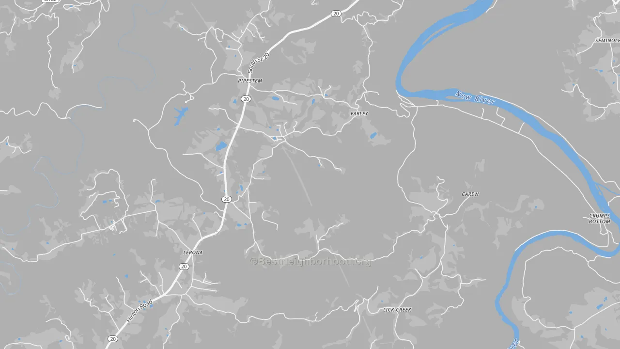 Transit Grade map of 25979, WV