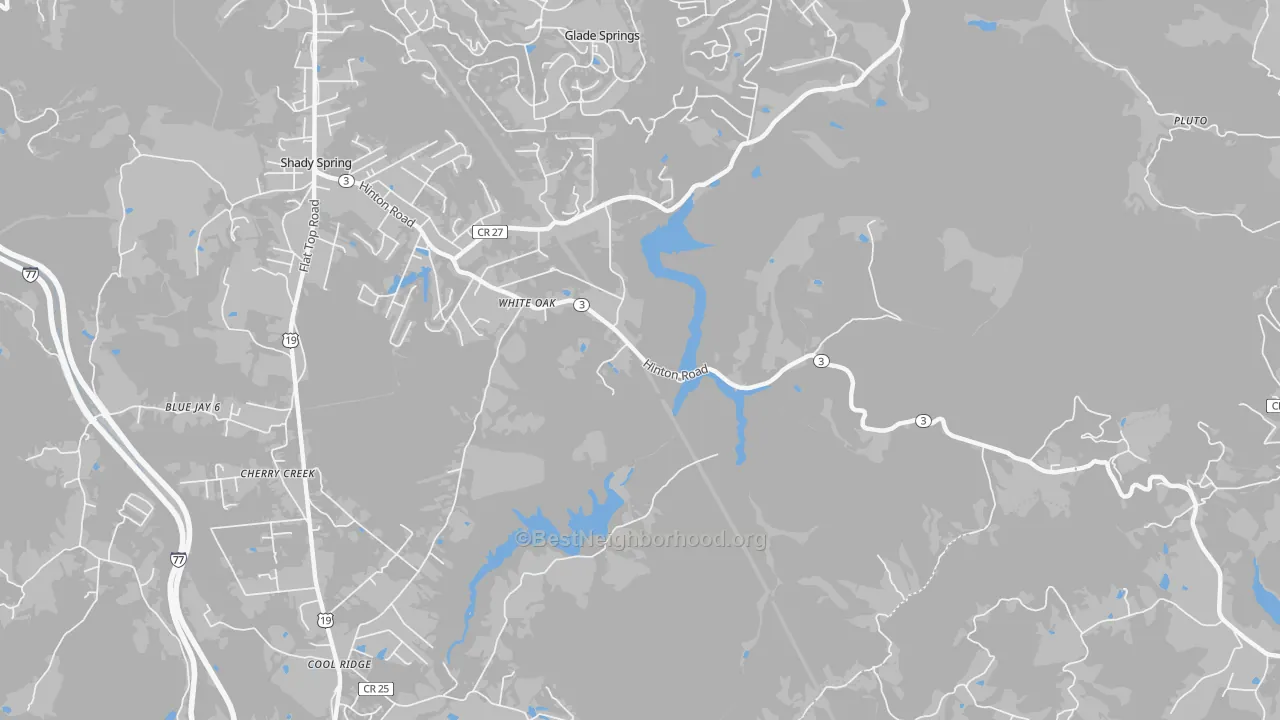 Transit Grade map of 25989, WV