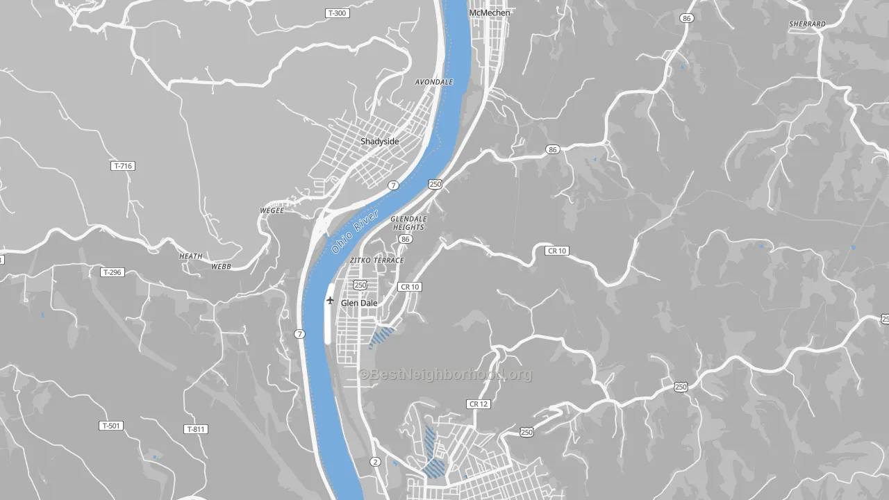 Transit Grade map of 26038, WV