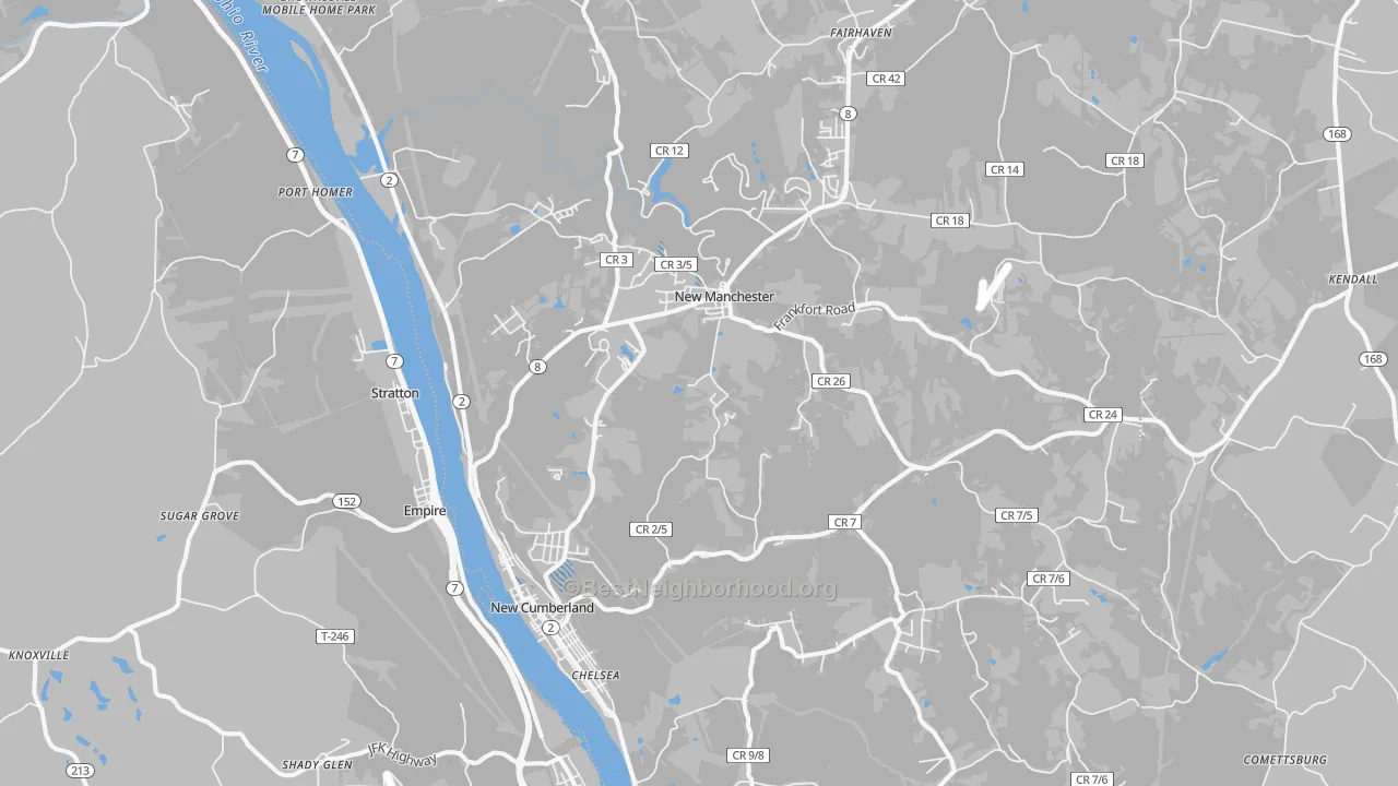 Transit Grade map of 26047, WV