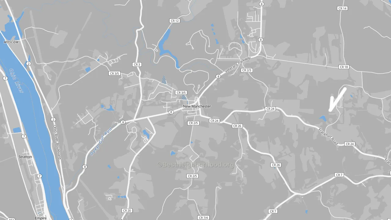 Transit Grade map of 26056, WV
