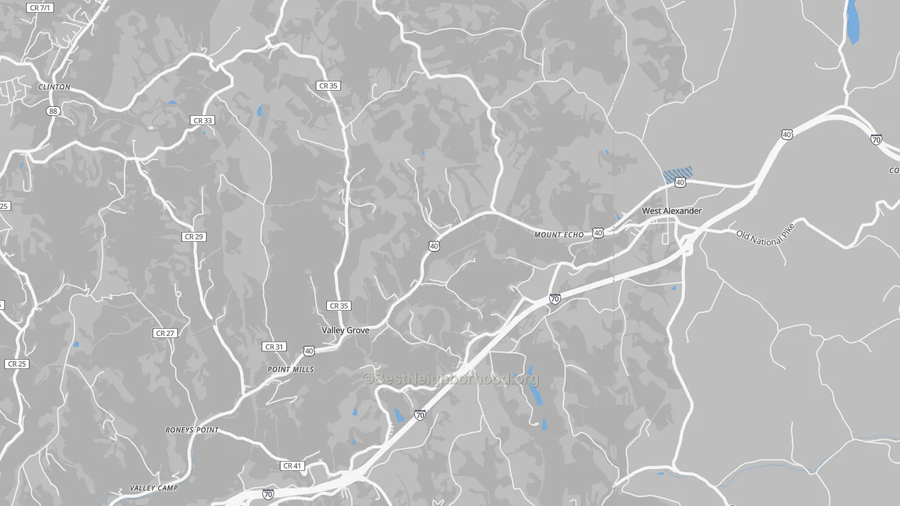 Transit Grade map of 26060, WV