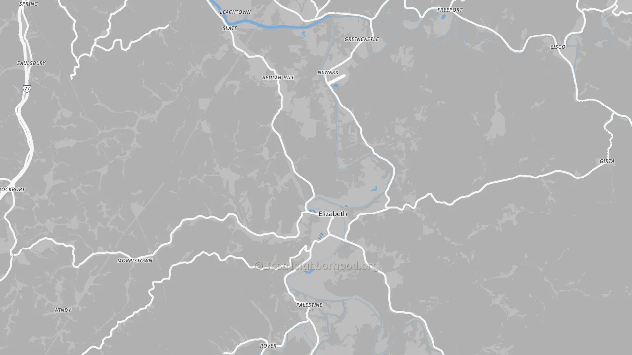 Transit Grade map of 26143, WV