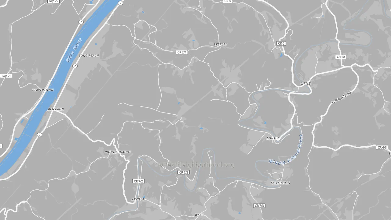 Transit Grade map of 26146, WV