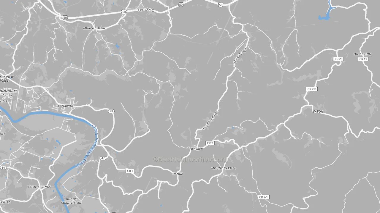 Transit Grade map of 26180, WV