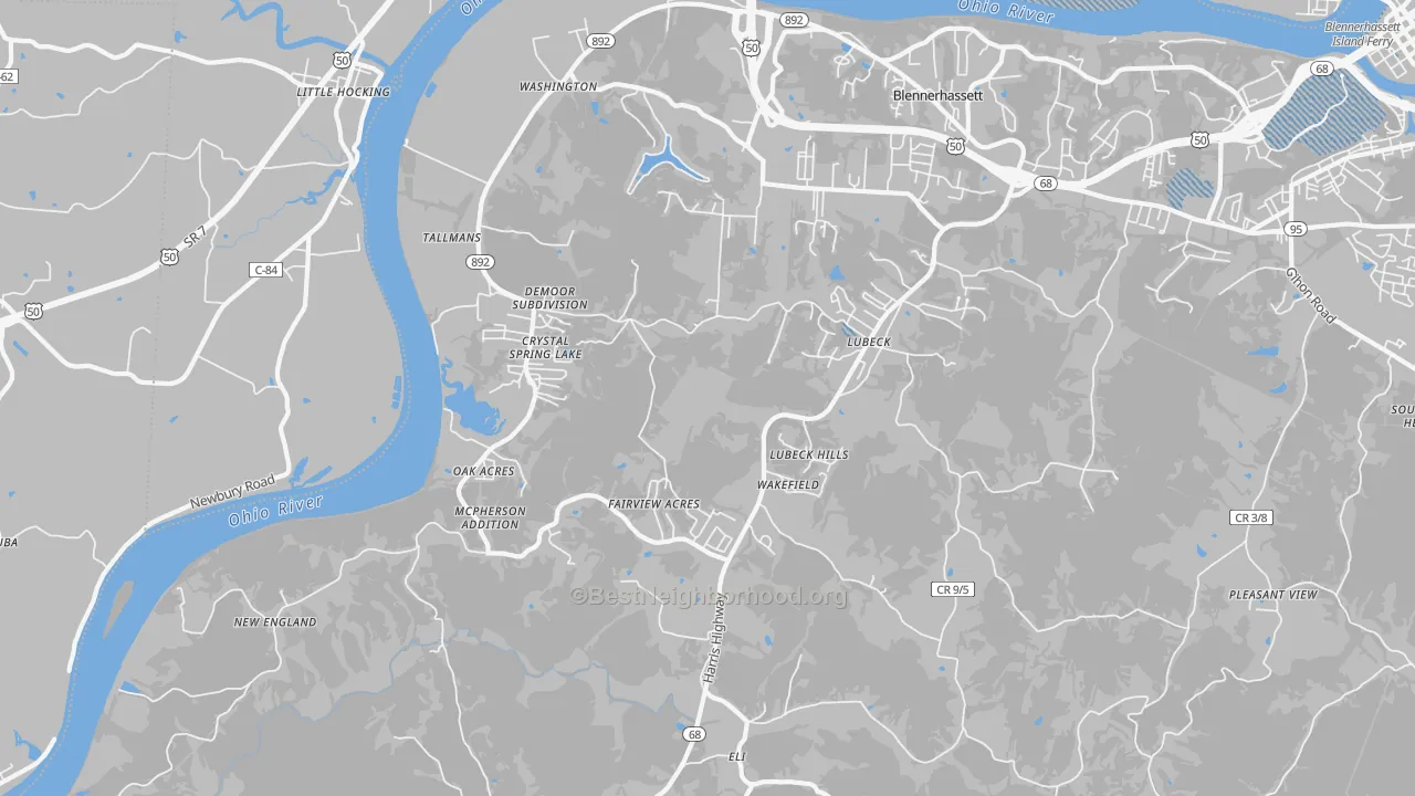Transit Grade map of 26181, WV