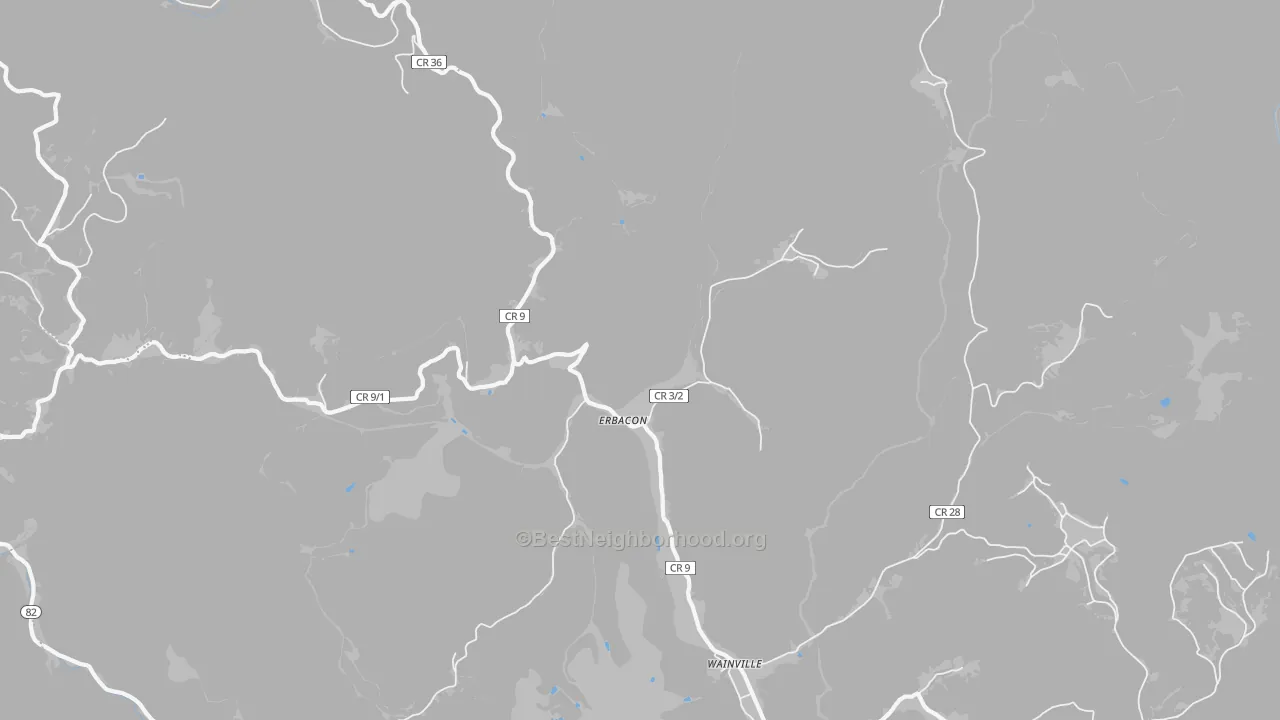 Transit Grade map of 26203, WV