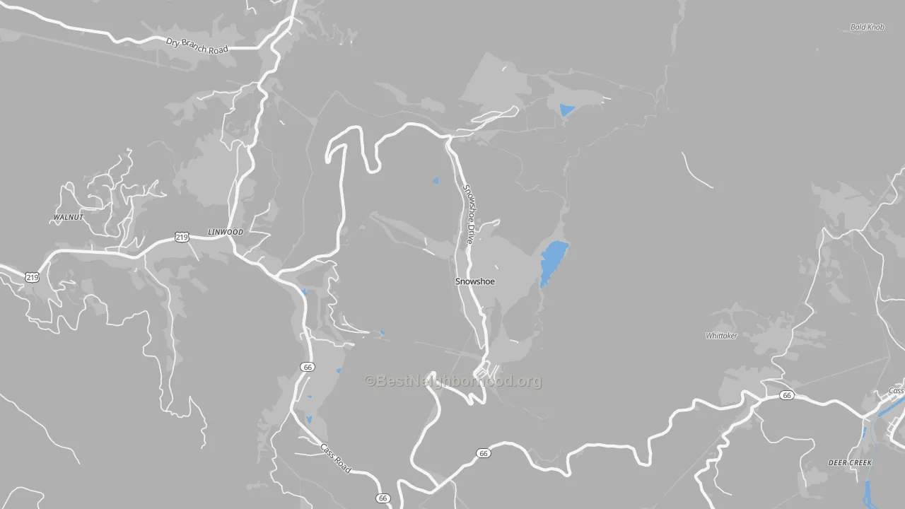 Transit Grade map of 26209, WV