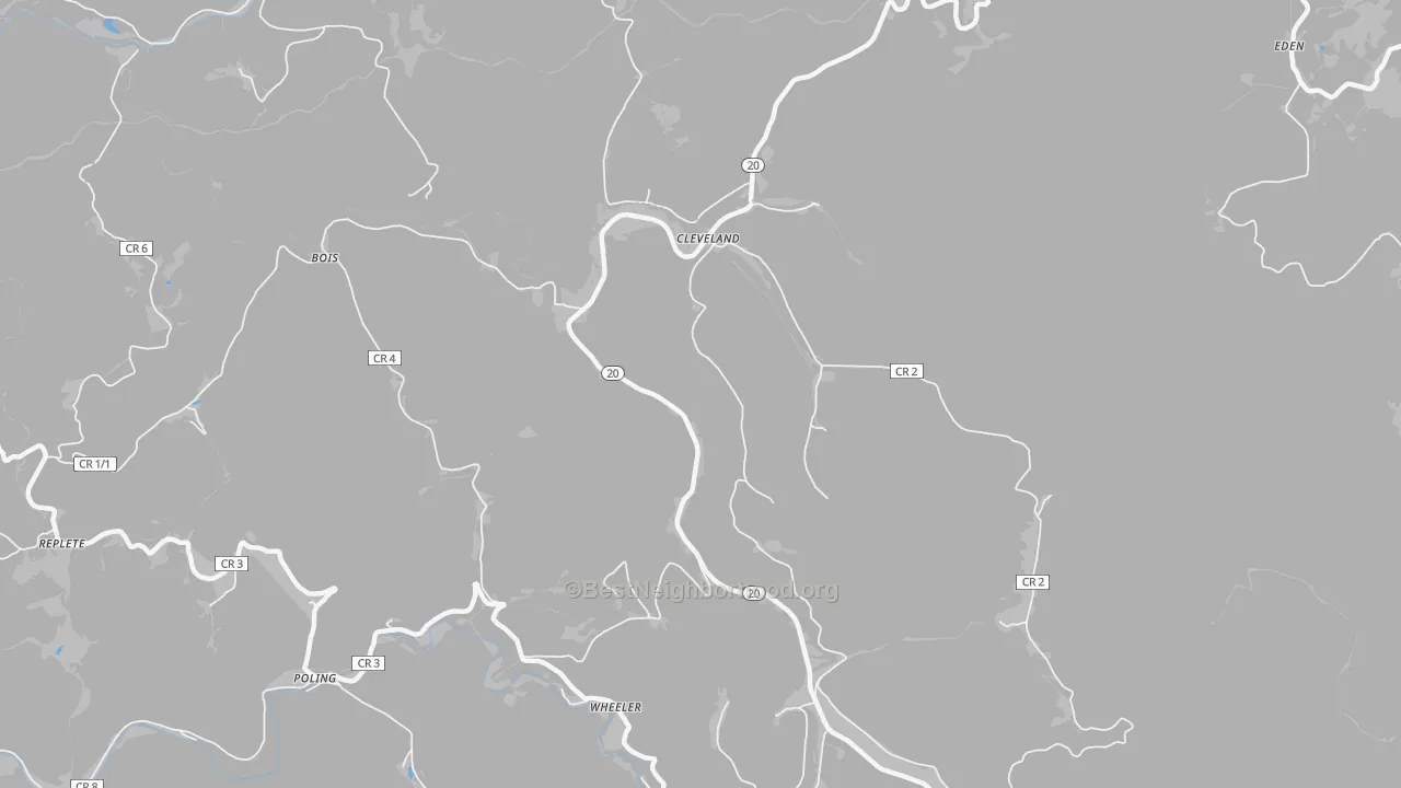 Transit Grade map of 26215, WV