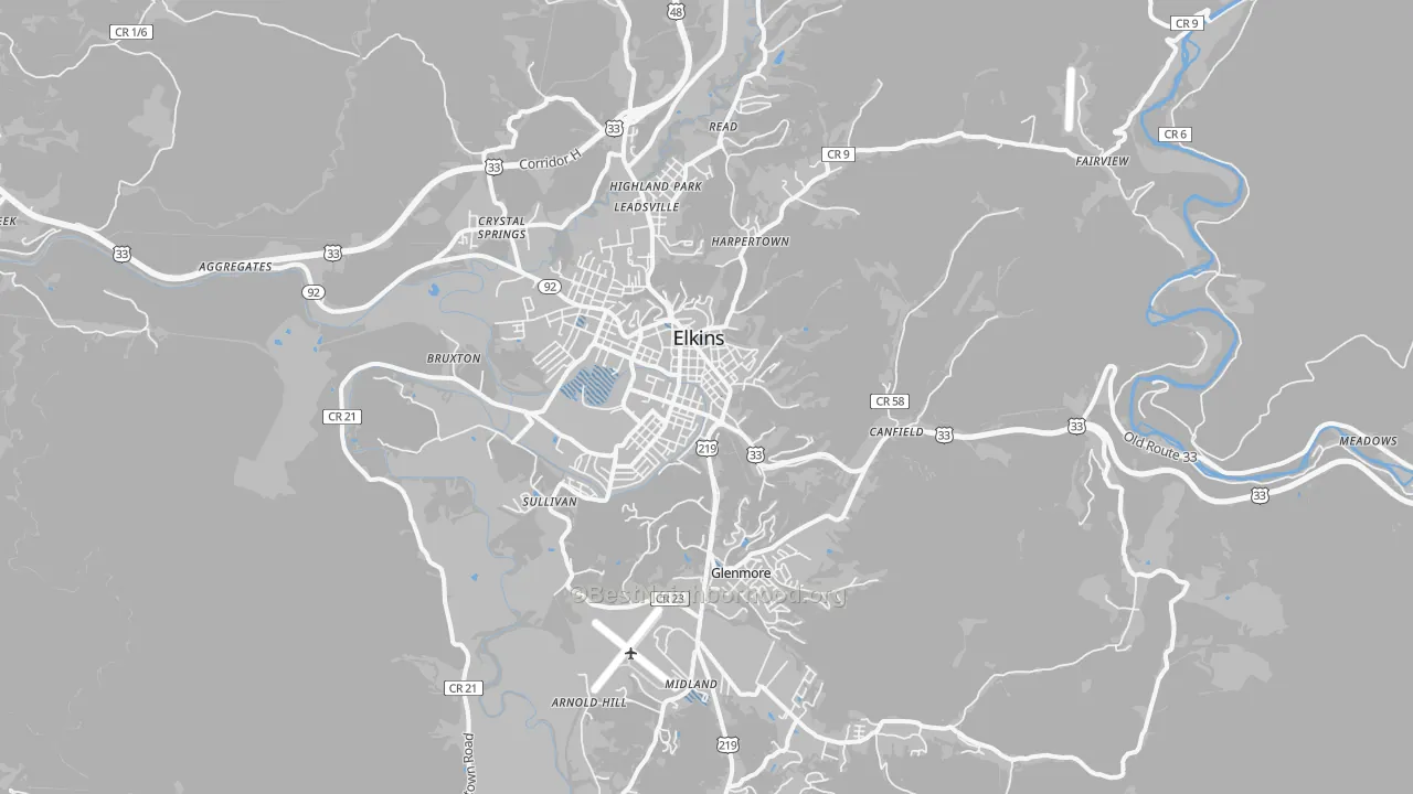 Transit Grade map of 26241, WV