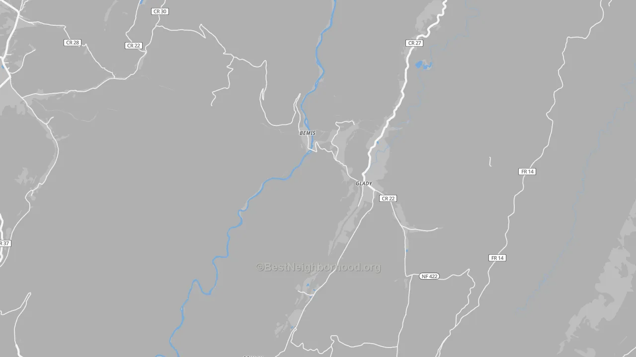 Transit Grade map of 26268, WV