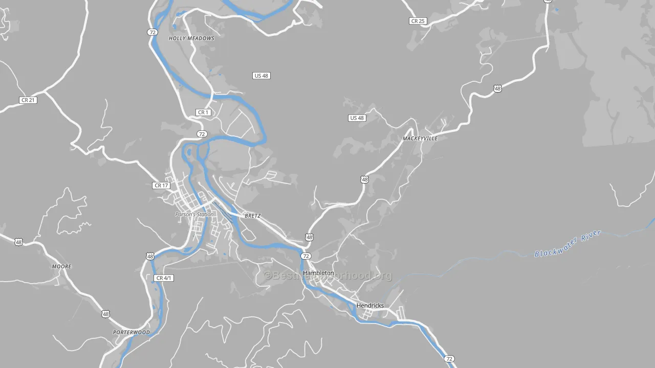 Transit Grade map of 26269, WV