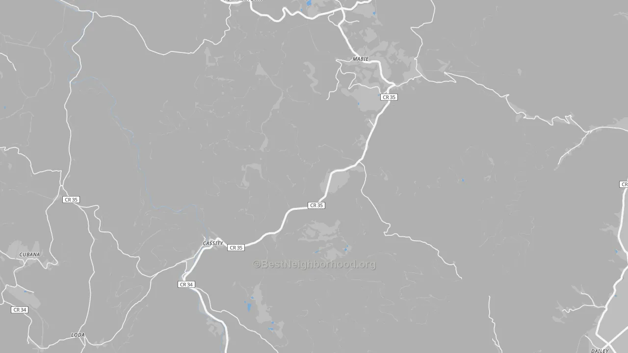 Transit Grade map of 26278, WV