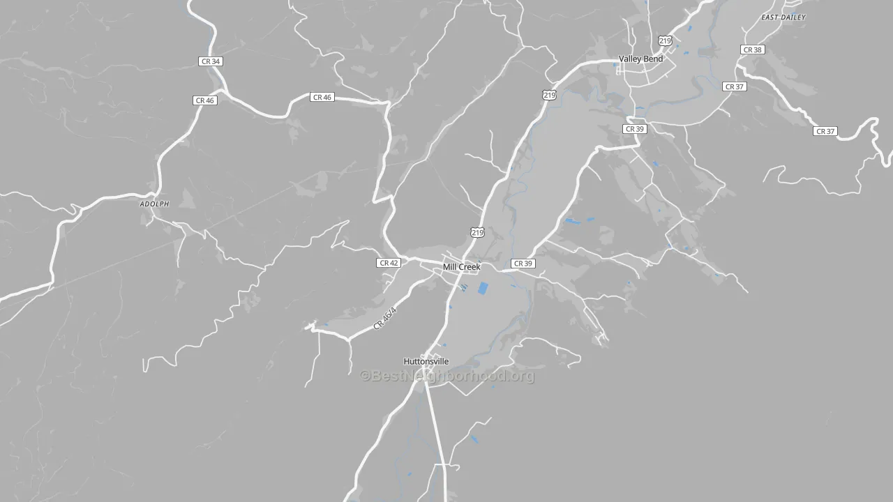 Transit Grade map of 26280, WV