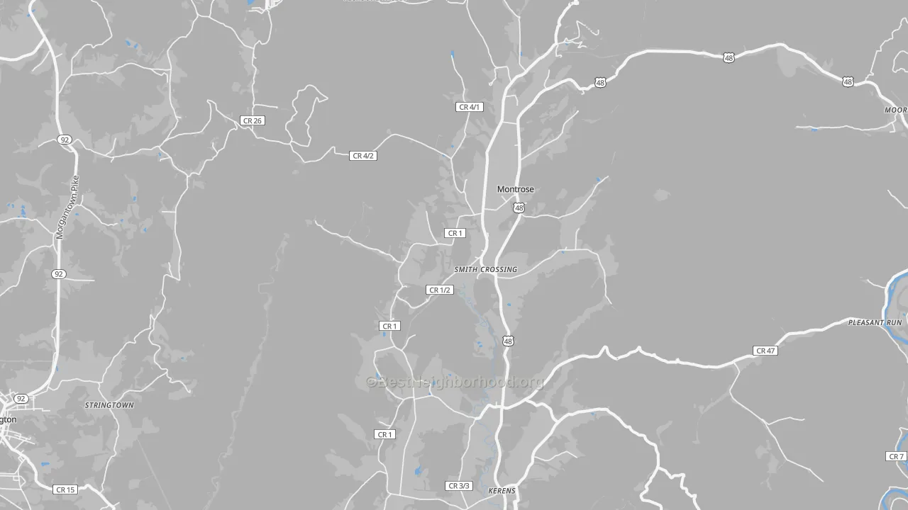 Transit Grade map of 26283, WV
