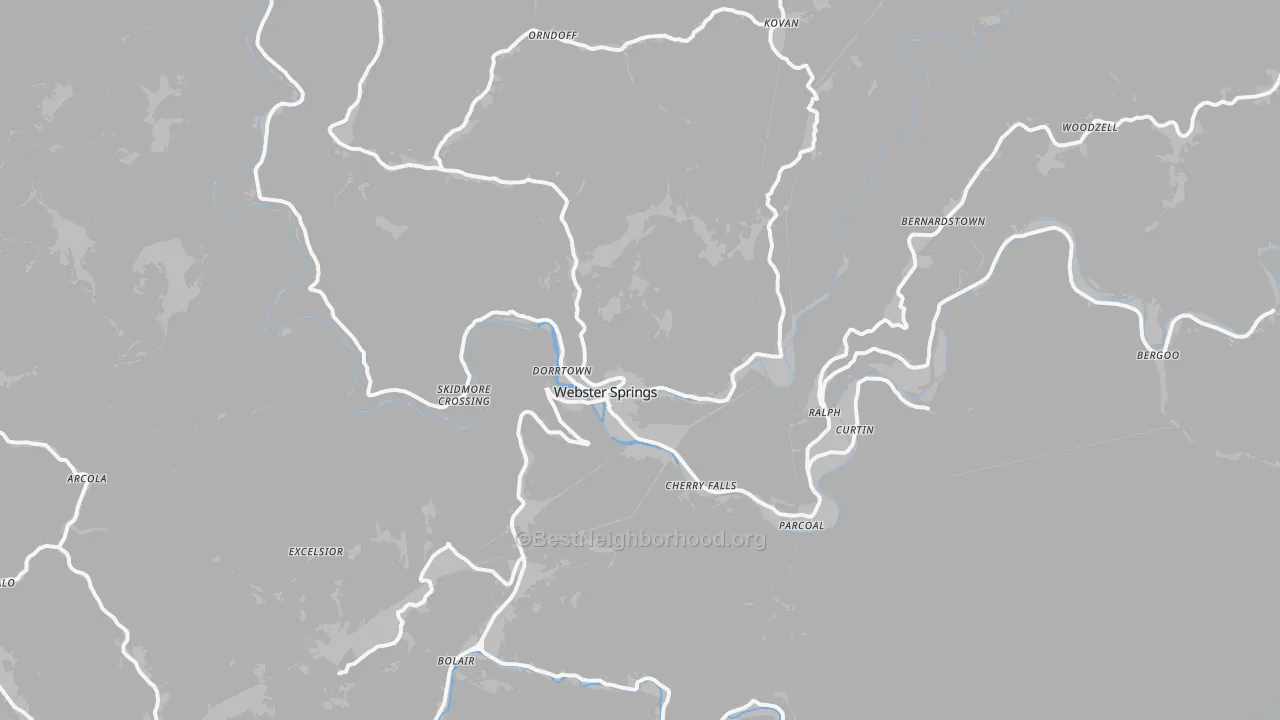 Transit Grade map of 26288, WV