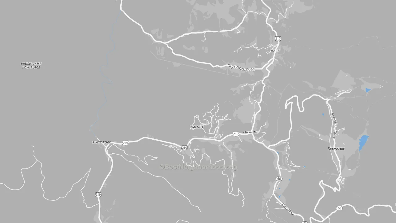 Transit Grade map of 26291, WV