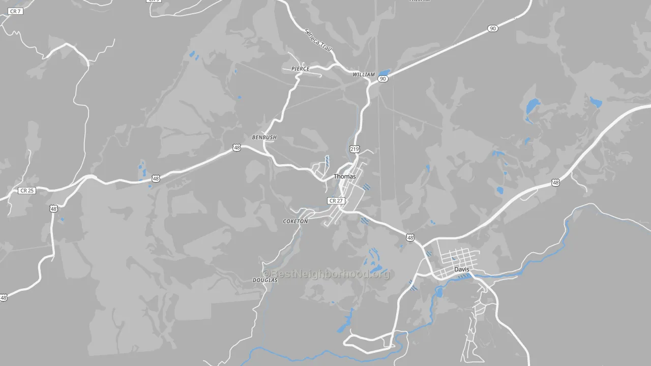 Transit Grade map of 26292, WV
