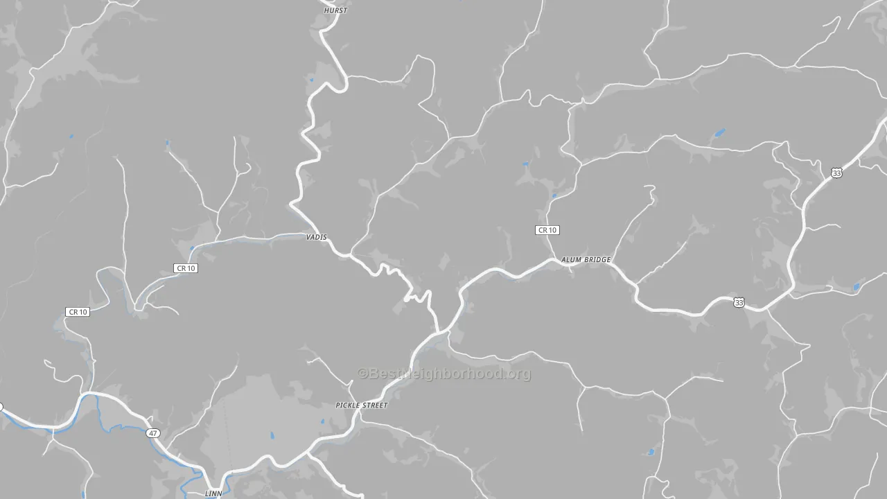 Transit Grade map of 26321, WV
