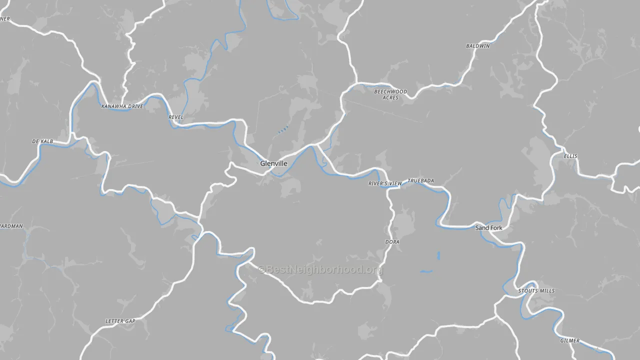 Transit Grade map of 26351, WV