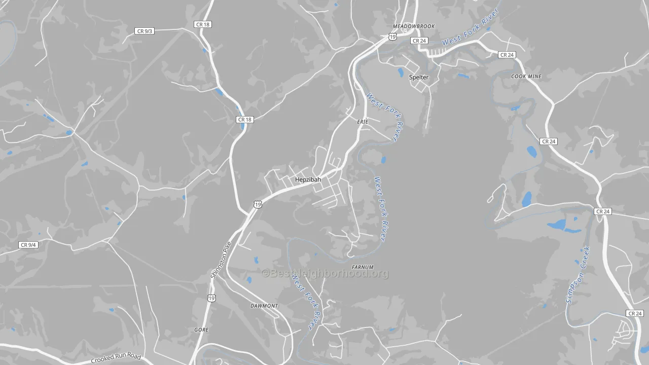 Transit Grade map of 26369, WV