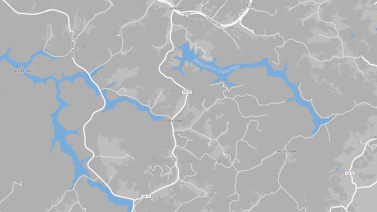 Transit Grade map of 26372, WV