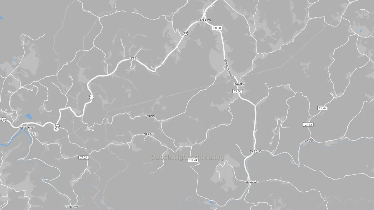 Transit Grade map of 26376, WV