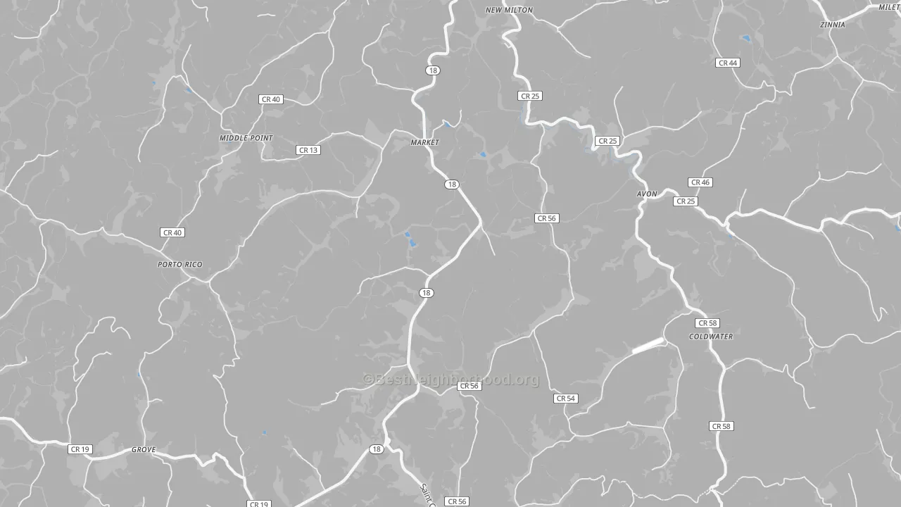Transit Grade map of 26411, WV