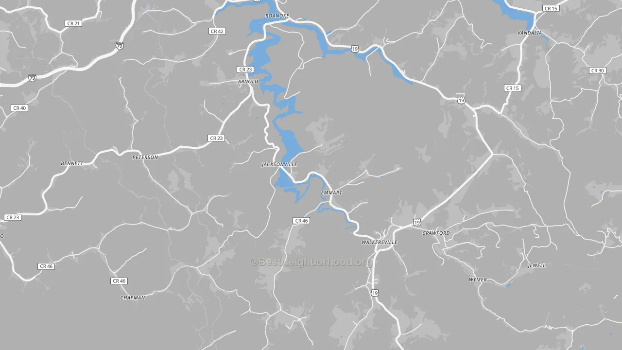 Transit Grade map of 26447, WV