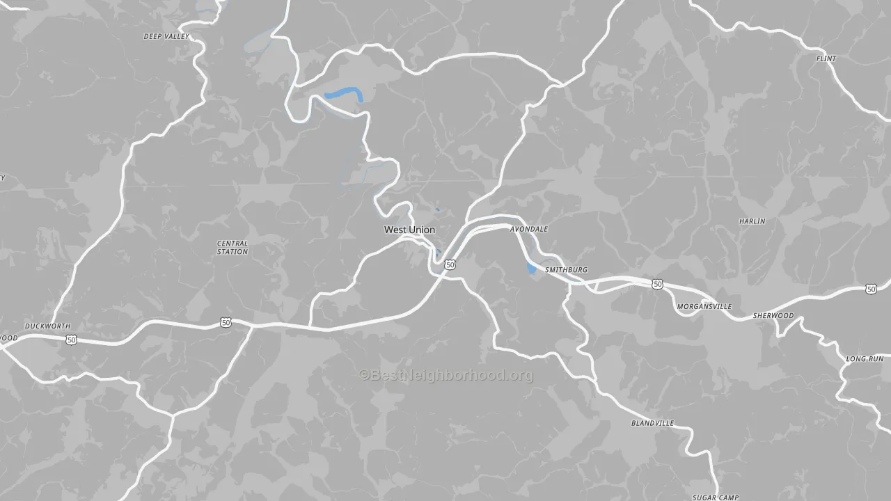 Transit Grade map of 26456, WV
