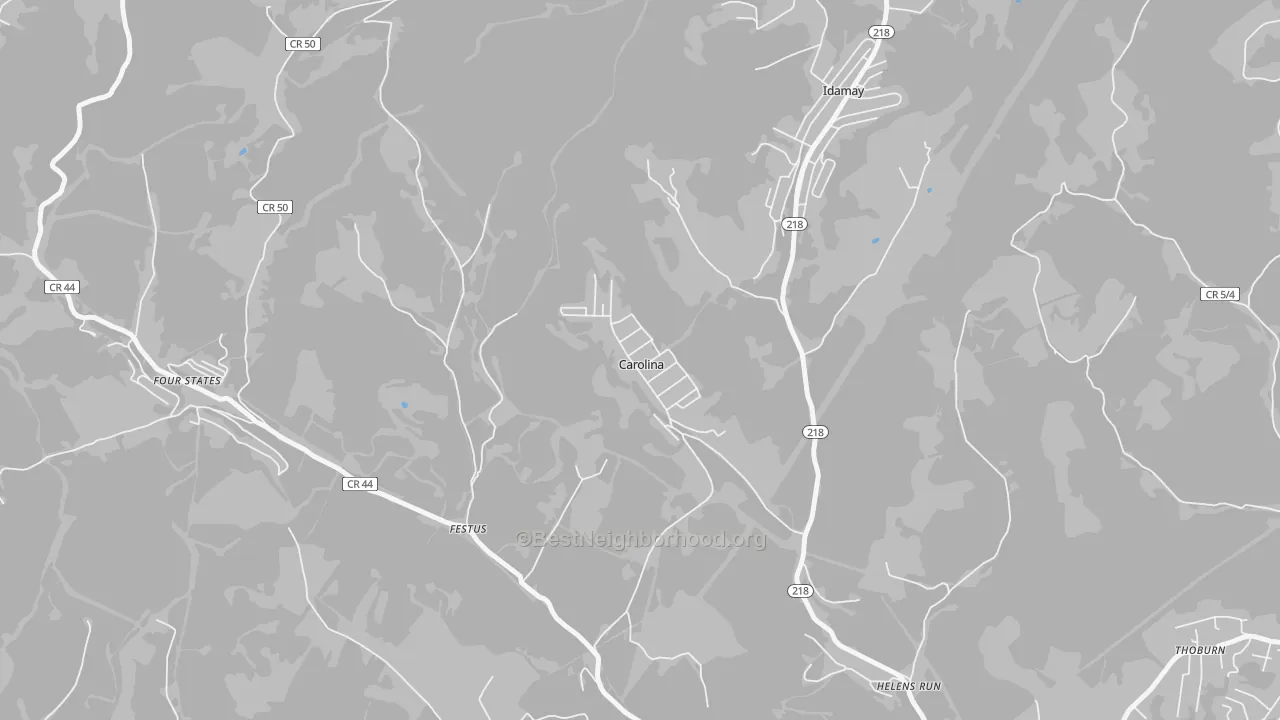 Transit Grade map of 26563, WV