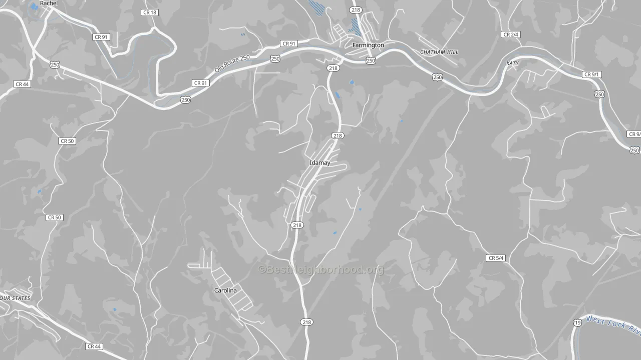 Transit Grade map of 26576, WV