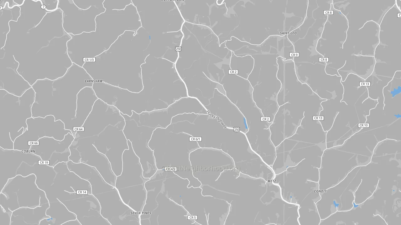 Transit Grade map of 26585, WV