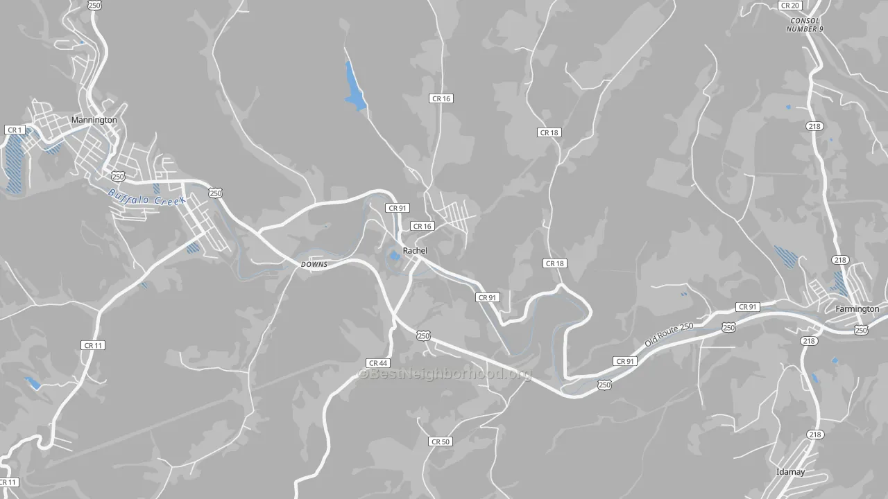Transit Grade map of 26587, WV