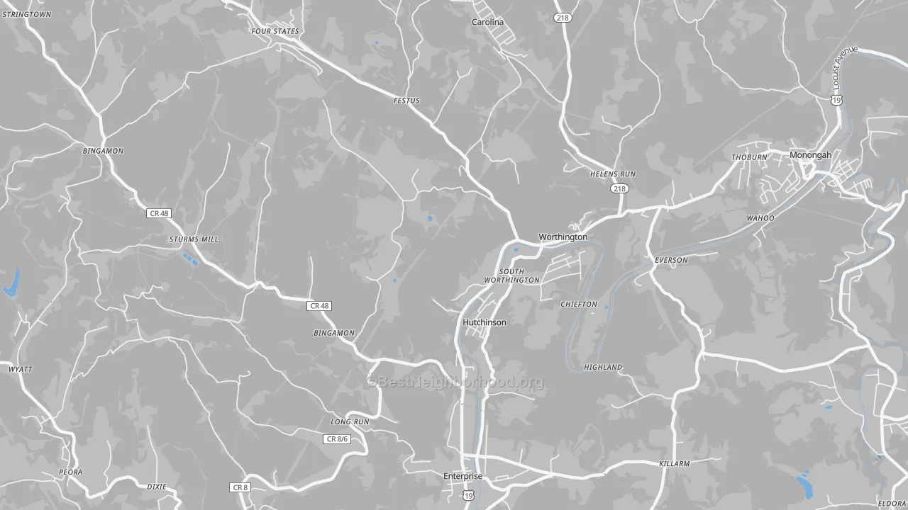 Transit Grade map of 26591, WV