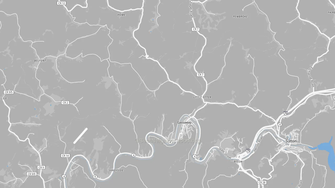 Transit Grade map of 26624, WV