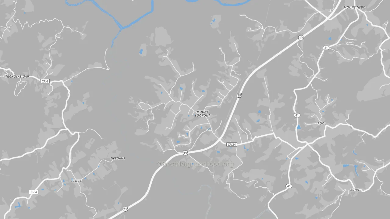 Transit Grade map of 26678, WV