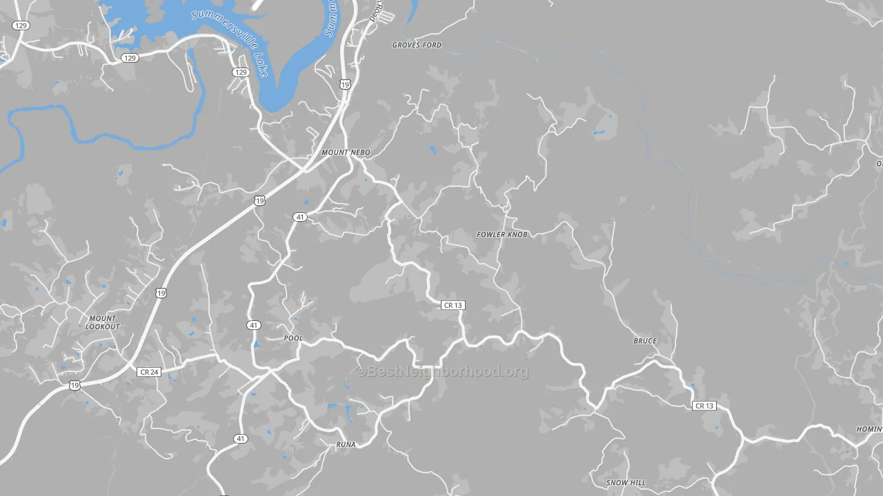 Transit Grade map of 26679, WV