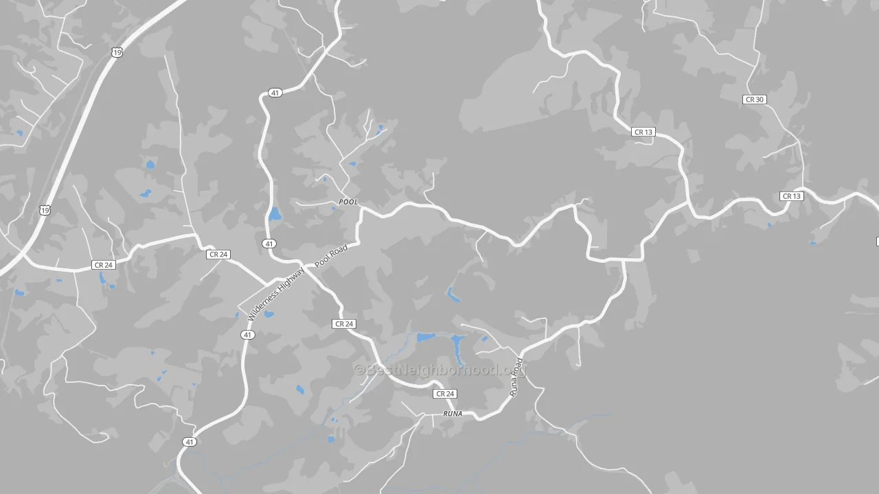 Transit Grade map of 26684, WV
