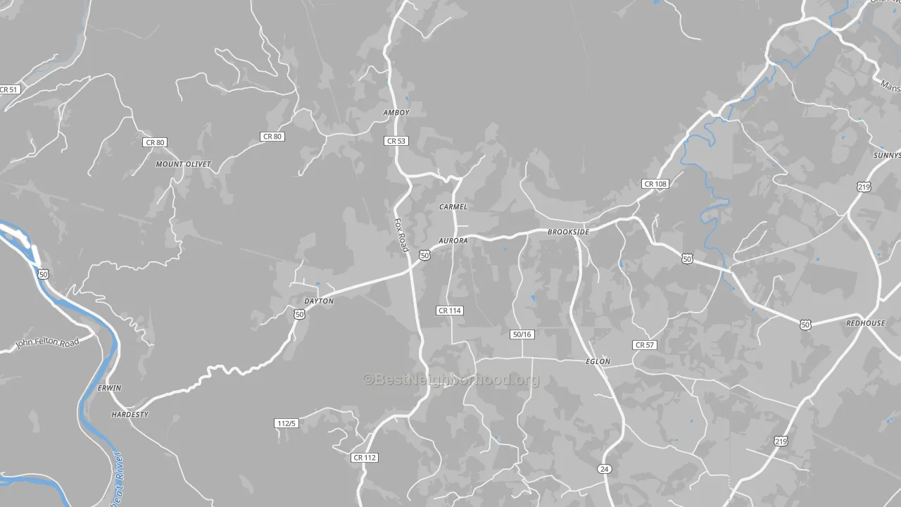 Transit Grade map of 26705, WV
