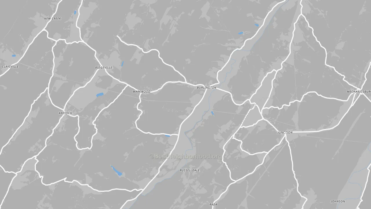 Transit Grade map of 26710, WV