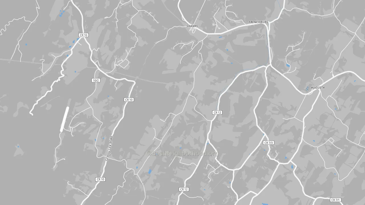 Transit Grade map of 26761, WV